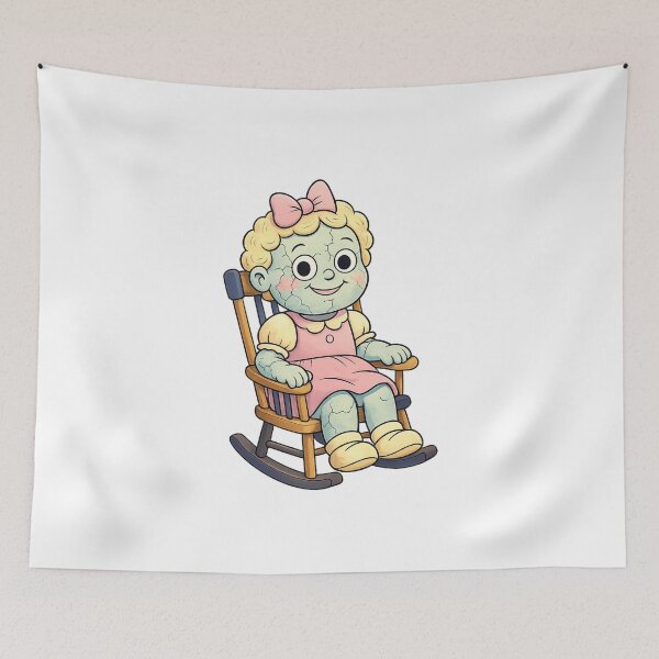 Item preview, Creepy Doll Fashion Tee — Vintage Horror Doll Desi designed and sold by SoftSproutstu.