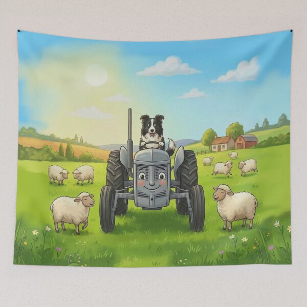 Item preview, “Sunny Fields Farmyard Friends’ little Grey Fergie  designed and sold by Printfantasia .