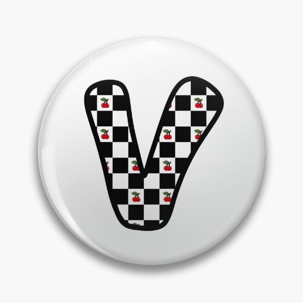 Item preview, Checkered Pattern “V” with Cherries designed and sold by SoaringMoon.