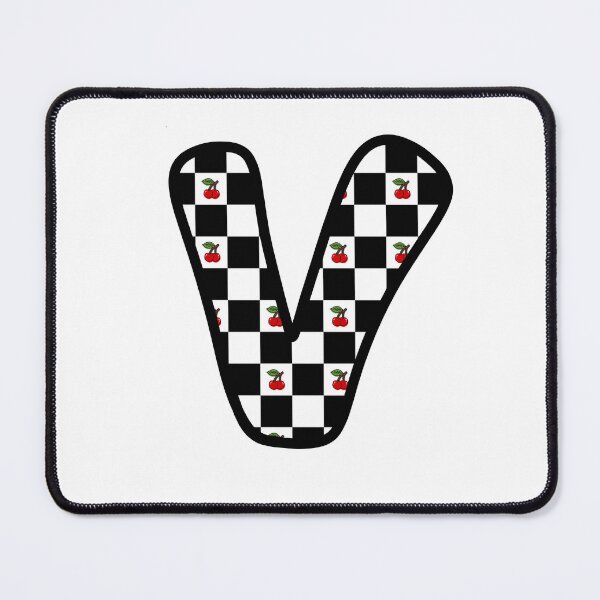Item preview, Checkered Pattern “V” with Cherries designed and sold by SoaringMoon.