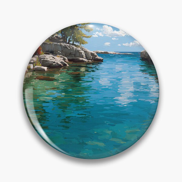Item preview, Georgian Bay Canada Clear Water Rocky Coast designed and sold by daila70.