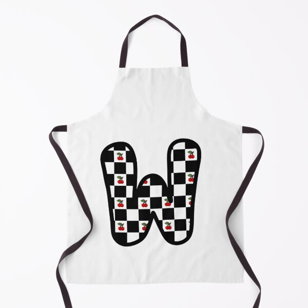 Item preview, Checkered Pattern “W” with Cherries designed and sold by SoaringMoon.