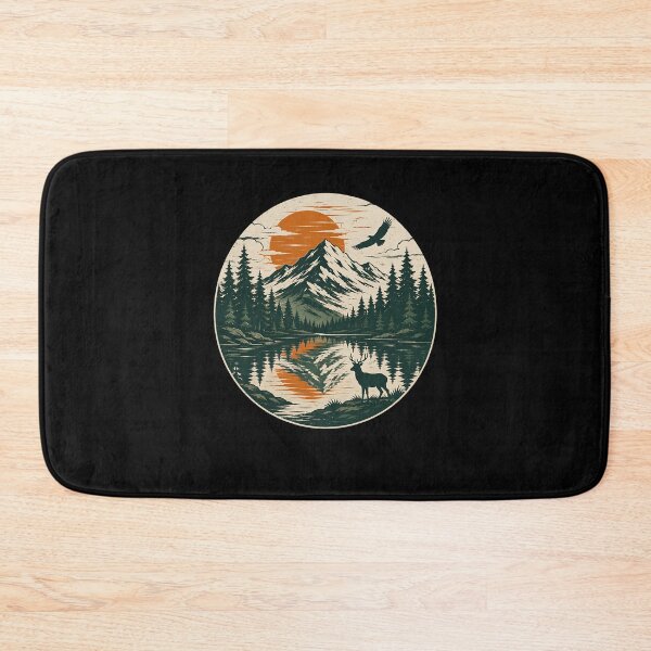 Item preview, Mountain Landscape Reflection Forest Trees Outdoor Wildlife designed and sold by clothesy7.
