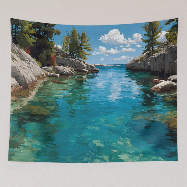 Item preview, Georgian Bay Canada Clear Water Rocky Coast designed and sold by daila70.