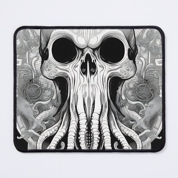 Item preview, Cthulhu Kraken Skull Occult Engraving Art designed and sold by DarkOriginArts.