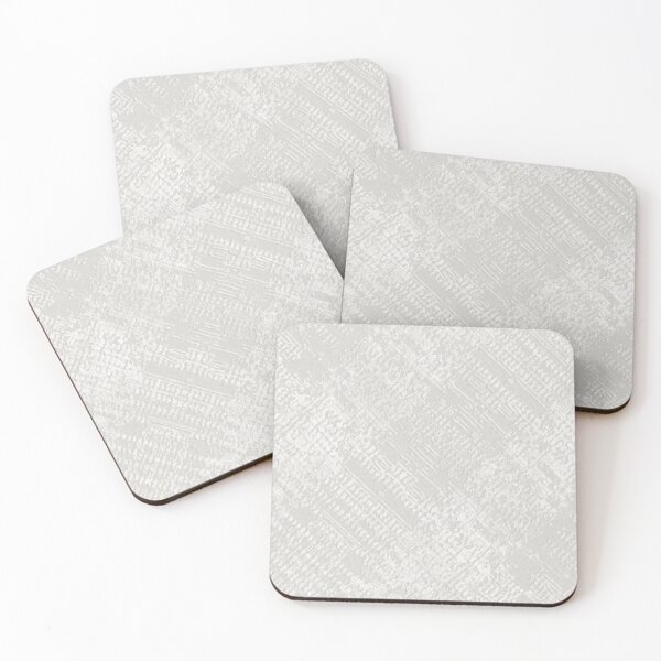 Item preview, White and Grey Textured Print designed and sold by ZedColors.