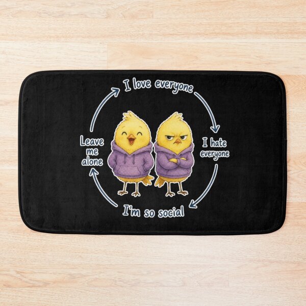 Item preview, Social Battery Chicks Meme designed and sold by AMS.