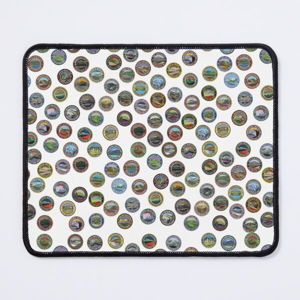 Item preview, 46 High Peaks Circle Patches - Adirondacks, New York designed and sold by YonderAndBeyond.