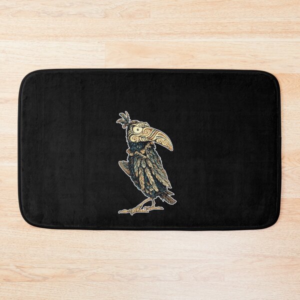 Item preview, Folk Art Raven Illustration - Whimsical Bird Art Gift designed and sold by Cust-tshirts.