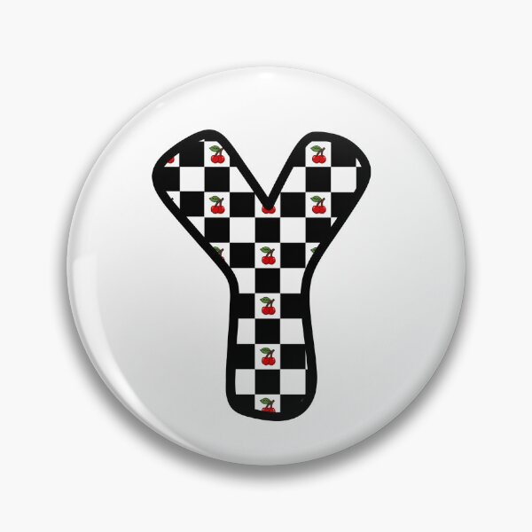 Item preview, Checkered Pattern “Y” with Cherries designed and sold by SoaringMoon.