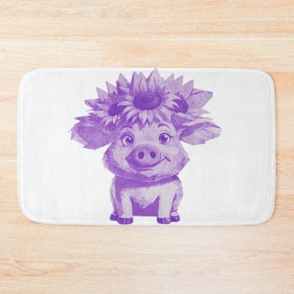 Item preview, Cute Pig with Sunflowers designed and sold by kinpirks.