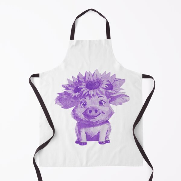 Item preview, Cute Pig with Sunflowers designed and sold by kinpirks.
