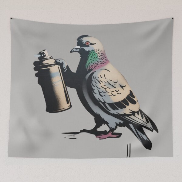 Artikelvorschau, Banksy-Taube entworfen und verkauft von 123ks.