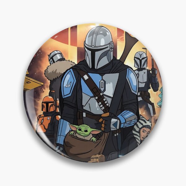 Item preview, Mando and Grogu Galactic Adventure Fan Art Poster designed and sold by G-A-D-U.