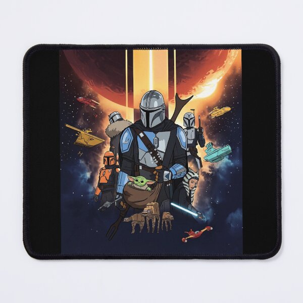 Item preview, Mando and Grogu Galactic Adventure Fan Art Poster designed and sold by G-A-D-U.
