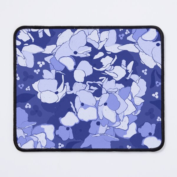 Item preview, Midnight Indigo Hydrangea Floral Pattern designed and sold by AneissPiaf.
