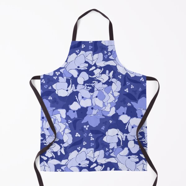 Item preview, Midnight Indigo Hydrangea Floral Pattern designed and sold by AneissPiaf.