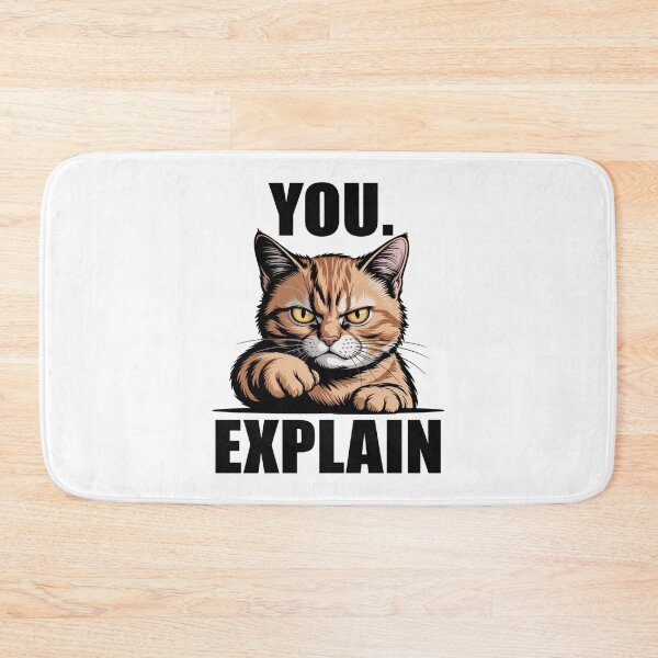 Item preview, funny cat - judgmental cat - sassy cat - cat humor - cat lover - cat mom - cat dad - pointing cat - angry cat - cat warning - sarcastic cat - toe beans - cat attitude - pet humor designed and sold by JansenGS.