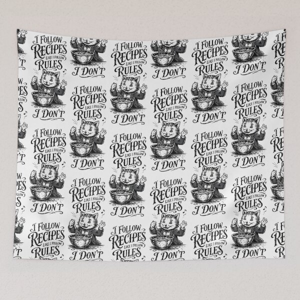 Item preview, Vintage Cooking Design for Foodies and Cat Lovers designed and sold by ChaoticCatIlust.