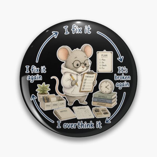 Item preview, Overthinking Mouse Meme designed and sold by AMS.