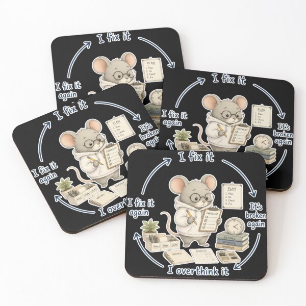 Item preview, Overthinking Mouse Meme designed and sold by AMS.