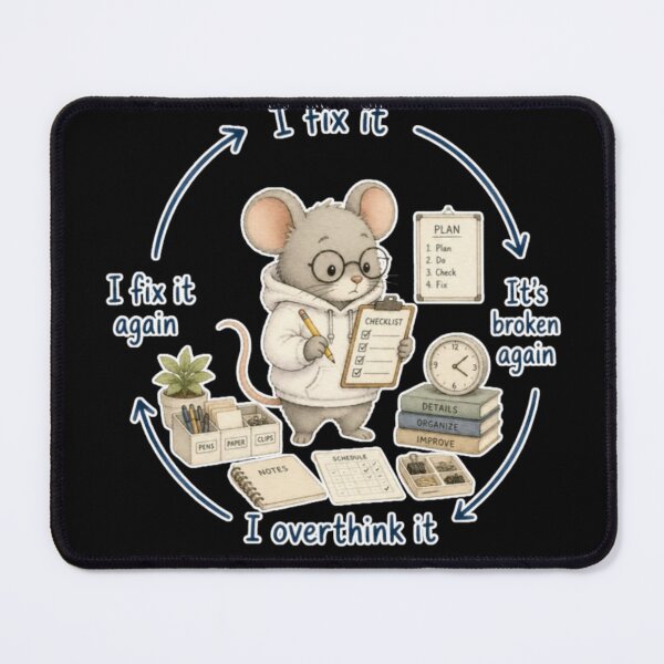 Item preview, Overthinking Mouse Meme designed and sold by AMS.