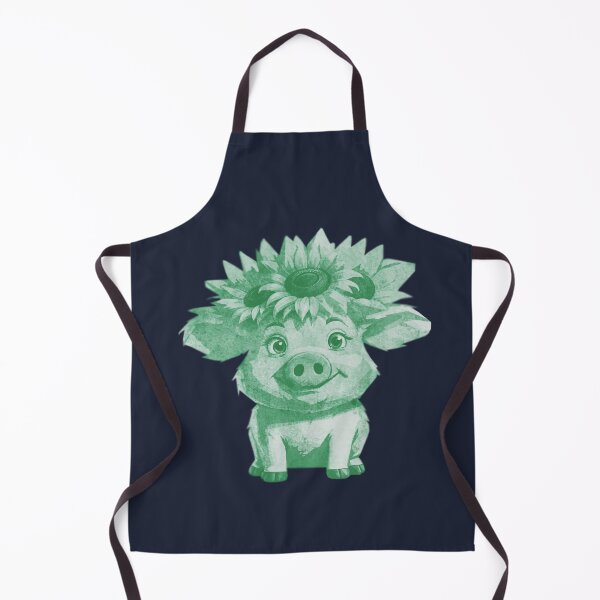 Item preview, Cute Pig with Sunflowers designed and sold by kinpirks.