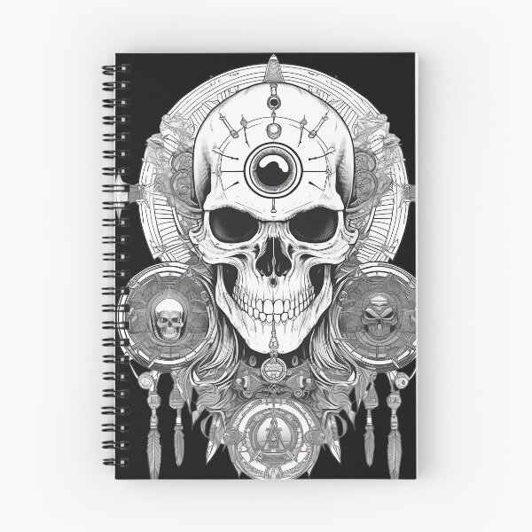 Item preview, Esoteric Third Eye Skull Dreamcatcher Engraving designed and sold by DarkOriginArts.
