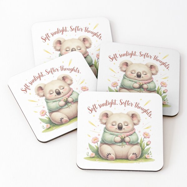 Item preview, Soft Sunlight Cute Koala Spring Aesthetic Mental Health designed and sold by AQUILAKREO.