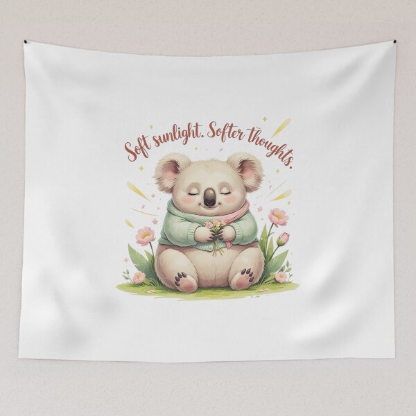 Item preview, Soft Sunlight Cute Koala Spring Aesthetic Mental Health designed and sold by AQUILAKREO.