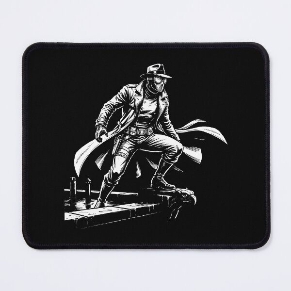 Item preview, Retro Noir Vigilante – Vintage Linocut Comic Style designed and sold by Paul Hmus.