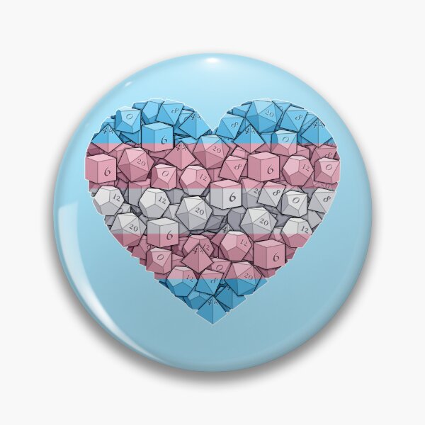 Artikelvorschau, Dice Heart – Trans Pride entworfen und verkauft von -Solarly-.