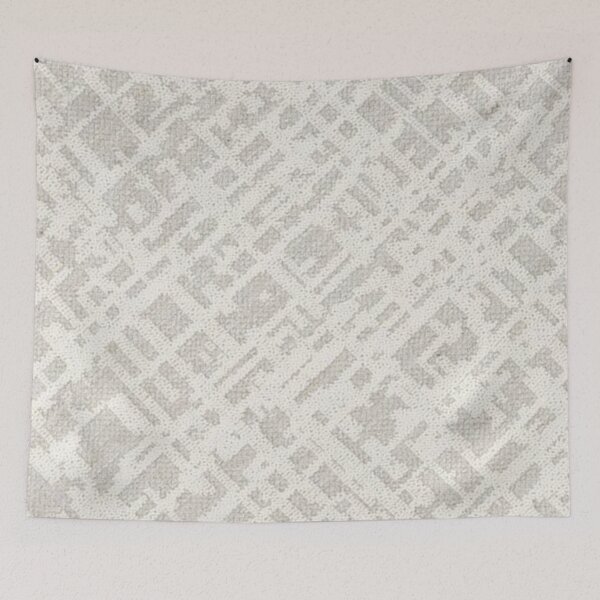 Item preview, White and Grey Abstract Textured Print designed and sold by ZedColors.