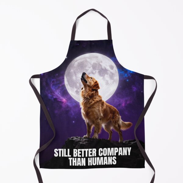 Item preview, Still Better Company Than Humans | Space Golden Retriever Galaxy Art designed and sold by GoldenPaw Society.