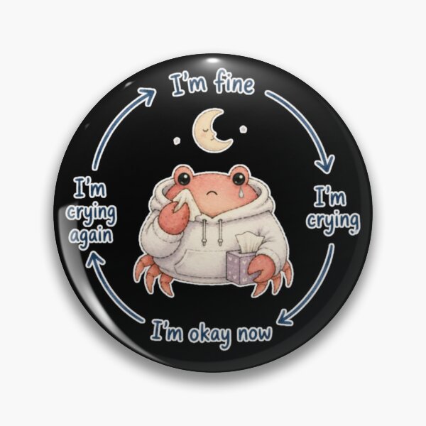 Item preview, Crying Crab Fine Meme designed and sold by AMS.