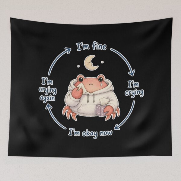 Item preview, Crying Crab Fine Meme designed and sold by AMS.