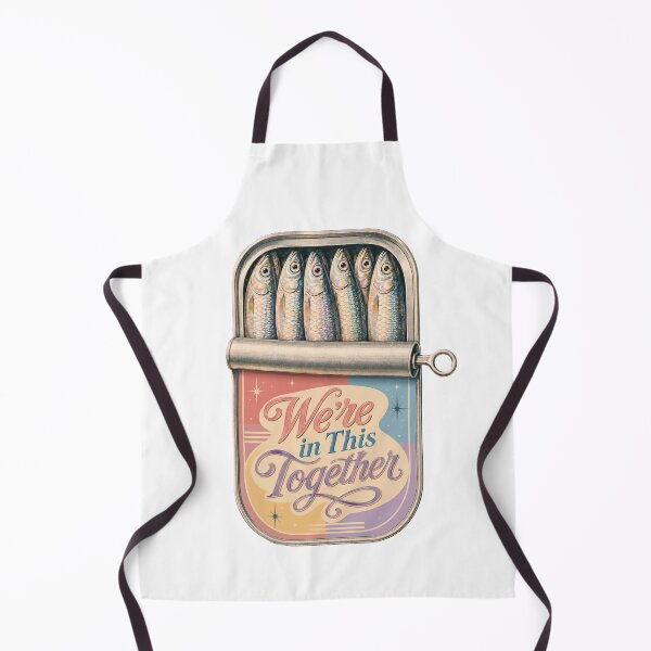 Item preview, Vintage Sardine Tin "We're in This Together" quote designed and sold by Galleryinprint.