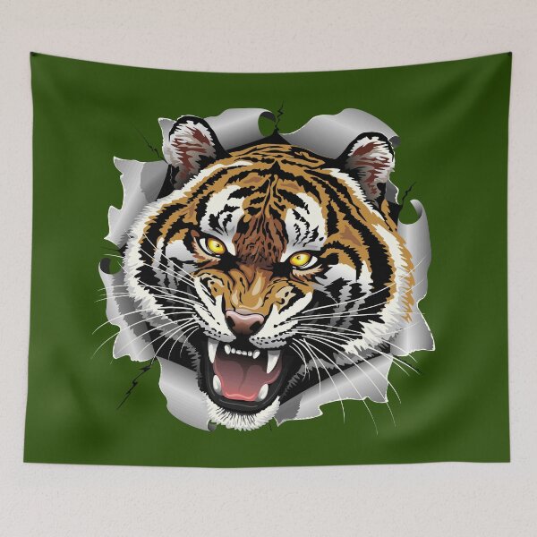 Item preview, Tiger Roaring Attack designed and sold by BluedarkArt.