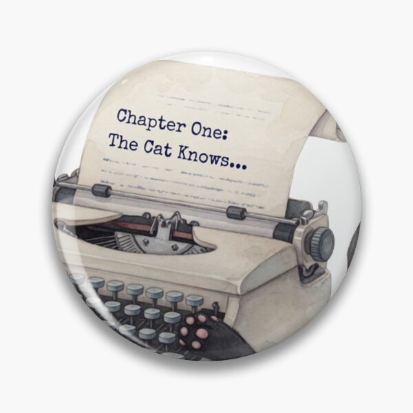 Item preview, Mystery In Progress — Vintage Typewriter Hidden Cat Writer Tee designed and sold by kosimazaki.