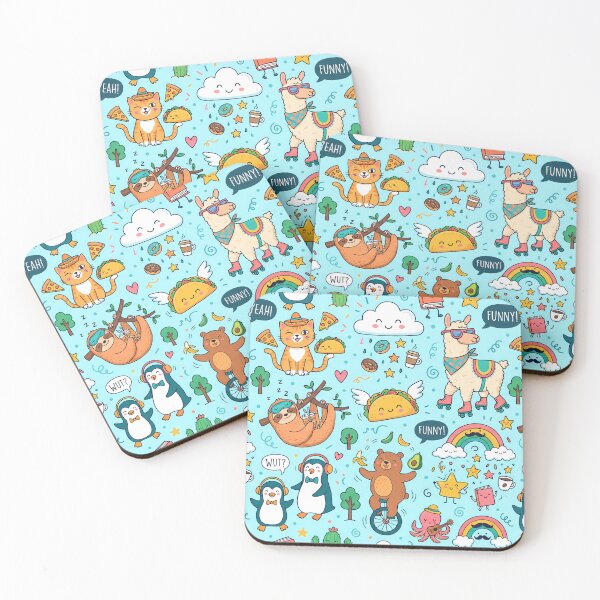 Item preview, Llama Cat Penguin Octopus Playfulness Charm Imaginative Art designed and sold by ART ATTACK ZONE.