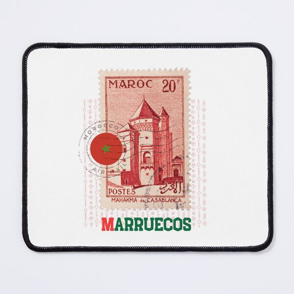 Item preview, Vintage Morocco Stamp T-Shirt – Casablanca Mahkama Retro Moroccan Travel Design designed and sold by B-Art-Innov.
