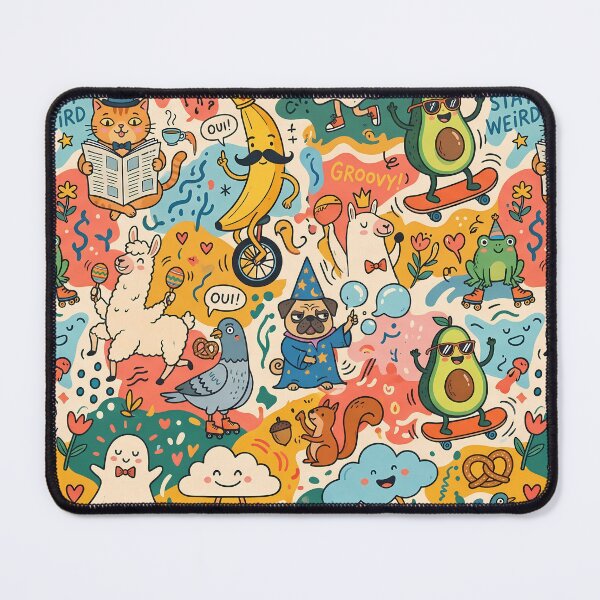Item preview, Funny Cartoons Animal Illustrations Playfulness Charm Imaginative Art designed and sold by ART ATTACK ZONE.