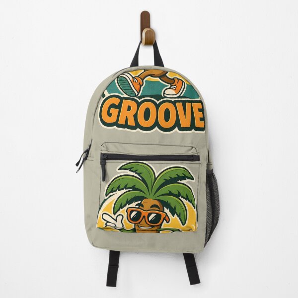 Item preview, Groove Cool Palm Tree Beach Retro Vintage Mascot designed and sold by ArtdesignsA.