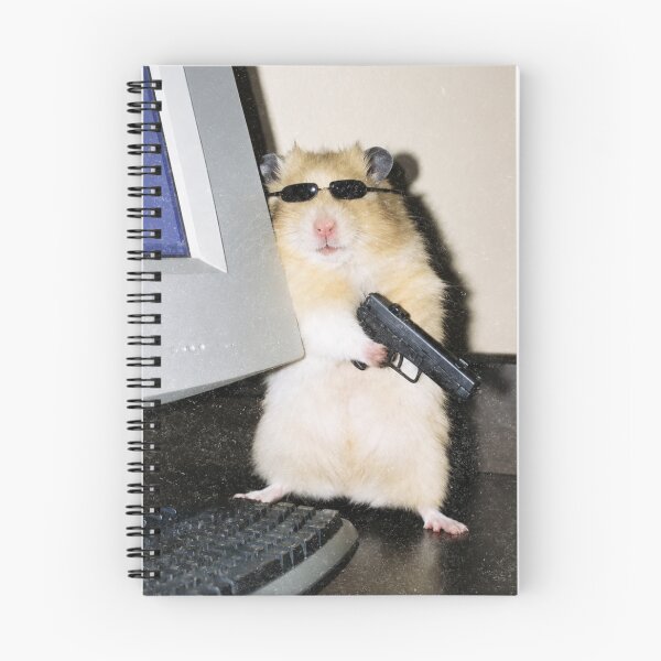 Item preview, Vintage Funny Animal Meme Cyber Hamster designed and sold by bmcreationsCo.