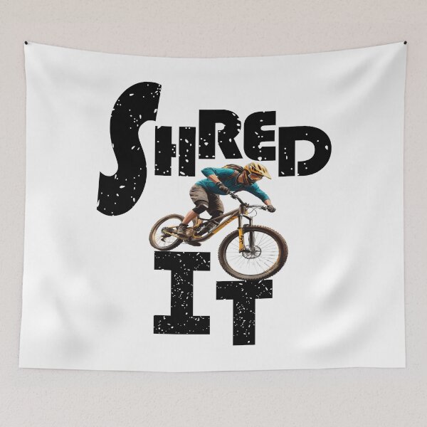 Item preview, Shred It - mountain biking. MTB lovers  designed and sold by MTBSkaterLoversTees.