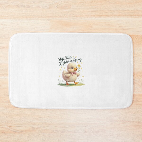 Item preview, Life Feels Lighter Cute Duckling Spring Aesthetic Cottagecore designed and sold by AQUILAKREO.