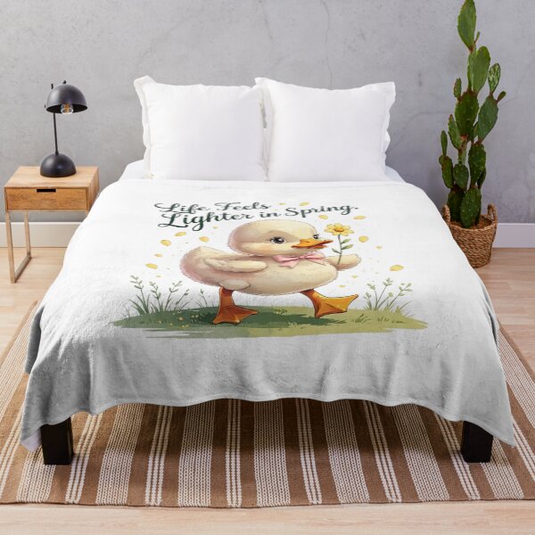 Item preview, Life Feels Lighter Cute Duckling Spring Aesthetic Cottagecore designed and sold by AQUILAKREO.