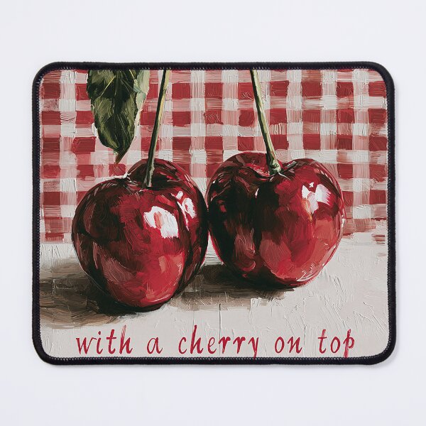Item preview, Cherry Print "with a cherry on top" quote designed and sold by Galleryinprint.