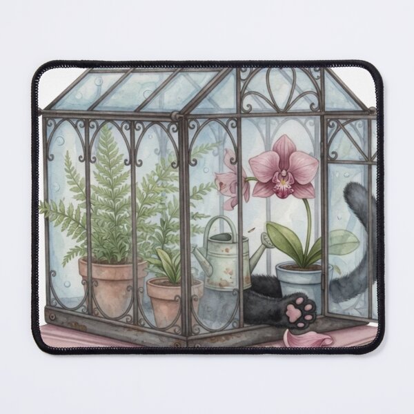 Item preview, The Botanist Did It — Victorian Greenhouse Cat Mystery Tee designed and sold by kosimazaki.