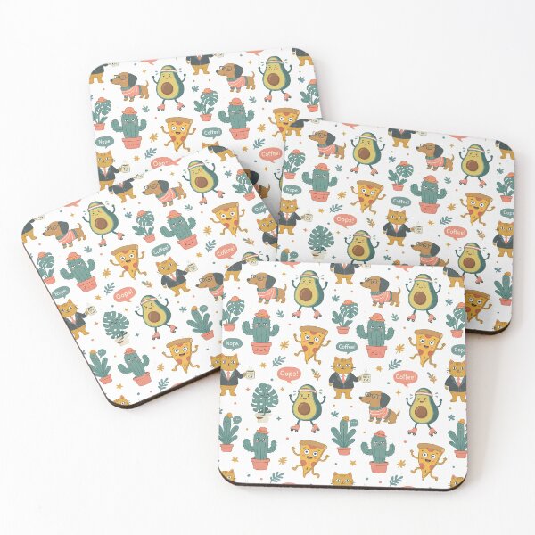 Item preview, Pizza Cactus Animal Illustrations Playfulness Charm Imaginative Art designed and sold by ART ATTACK ZONE.